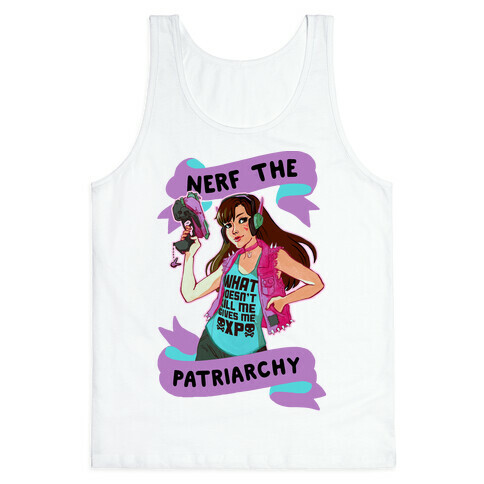 Nerf The Patriarchy Parody Tank Top