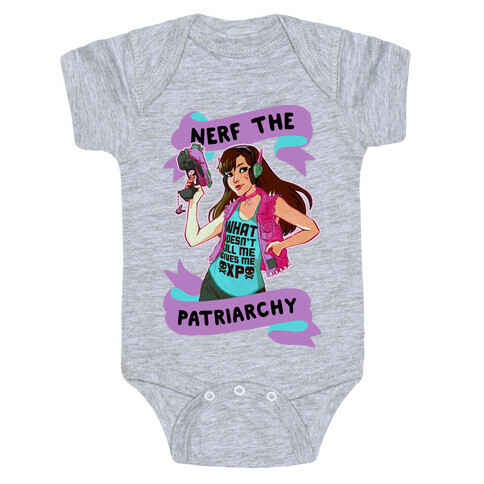 Nerf The Patriarchy Parody Baby One-Piece