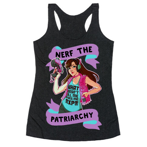 Nerf The Patriarchy Parody Racerback Tank Top