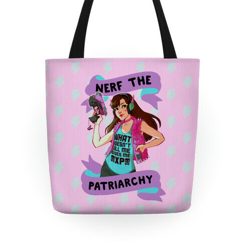 Nerf The Patriarchy Parody Tote