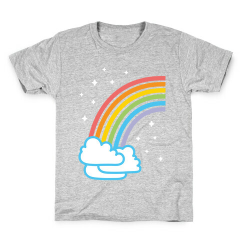 Rainbow Pair 1 (White) Kids T-Shirt