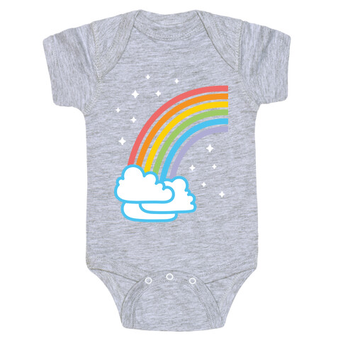 Rainbow Pair 1 (White) Baby One-Piece