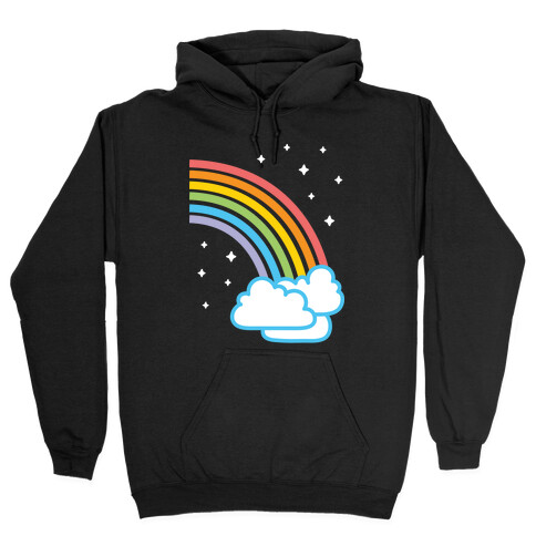 Rainbow Pair 2 (White) Hooded Sweatshirt