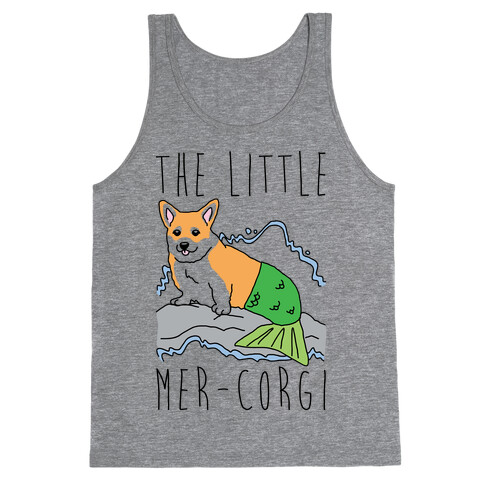 The Little Mer-Corgi Parody Tank Top