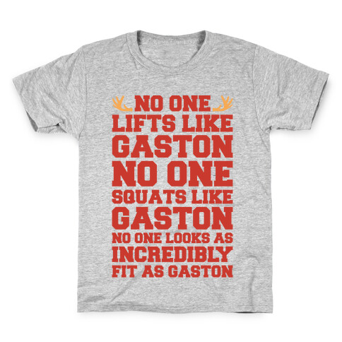 No One Lifts Like Gaston Parody Kids T-Shirt