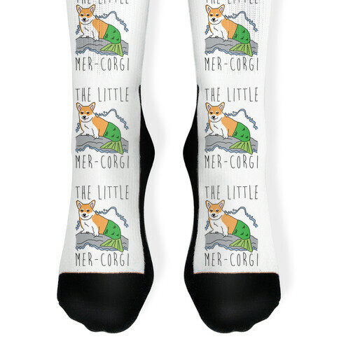 The Little Mer-Corgi Parody Sock