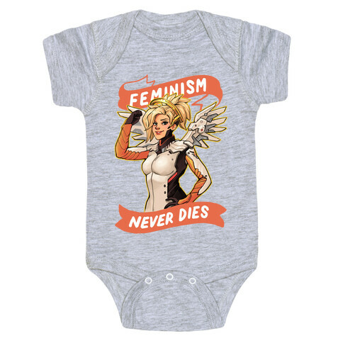 Feminism Never Dies Mercy Parody Baby One-Piece