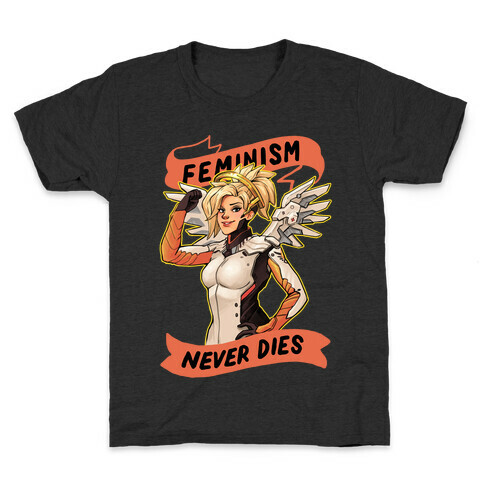 Feminism Never Dies Mercy Parody Kids T-Shirt