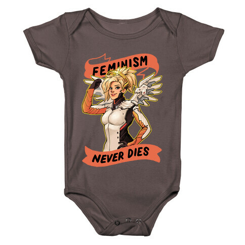 Feminism Never Dies Mercy Parody Baby One-Piece