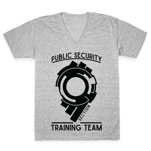 Section 9 Public Security Training Team  V-Neck Tee Shirt