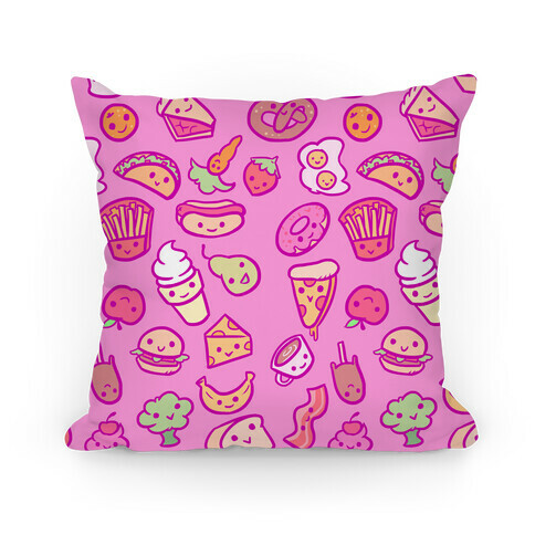 Cute Foods Pillow