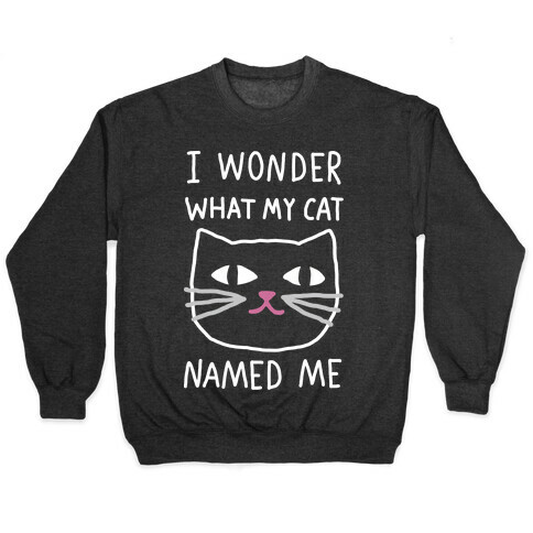 I Wonder What My Cat Named Me Pullover