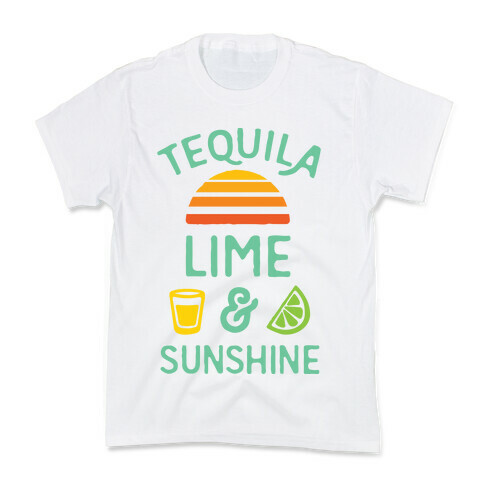 Tequila Lime And Sunshine Kids T-Shirt