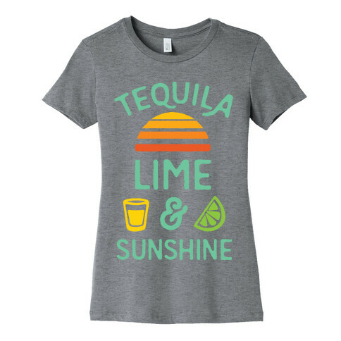 Tequila Lime And Sunshine Womens T-Shirt