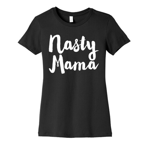 Nasty Mama White Print Womens T-Shirt