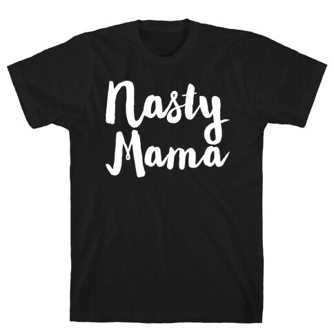 Nasty Mama White Print T-Shirt