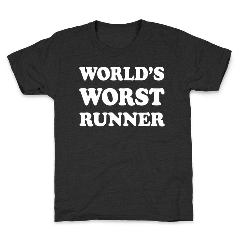 World's Worst Runner Kids T-Shirt