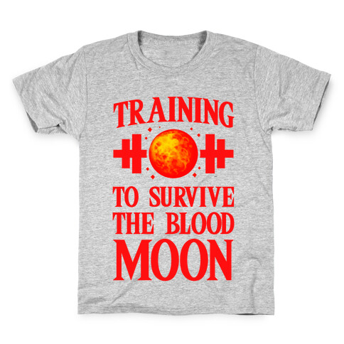 Training to Survive the Blood Moon Kids T-Shirt