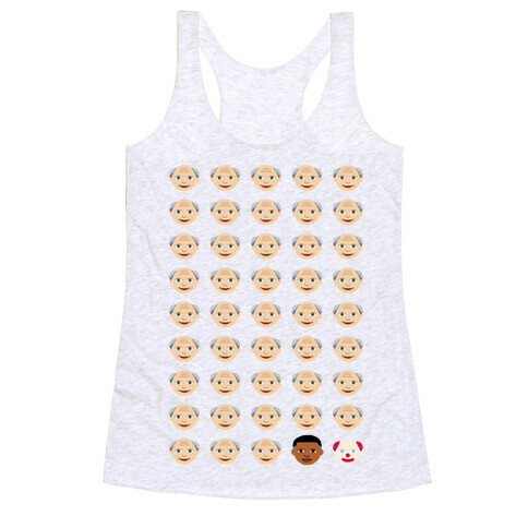 American President Explained by Emojis Racerback Tank Top