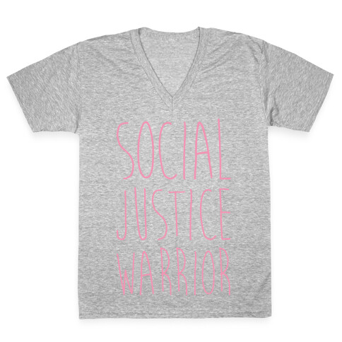 Social Justice Warrior V-Neck Tee Shirt