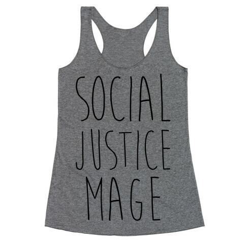 Social Justice Mage Racerback Tank Top