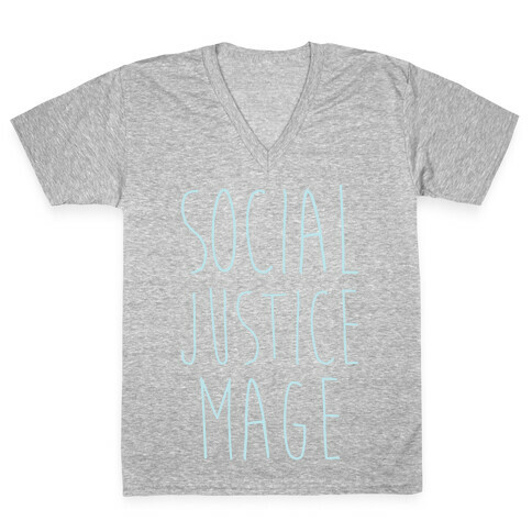 Social Justice Mage V-Neck Tee Shirt