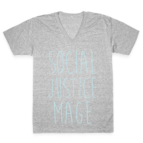 Social Justice Mage V-Neck Tee Shirt