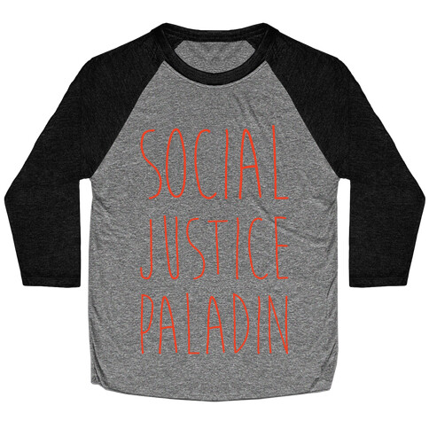 Social Justice Paladin Baseball Tee