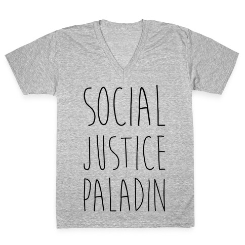 Social Justice Paladin V-Neck Tee Shirt