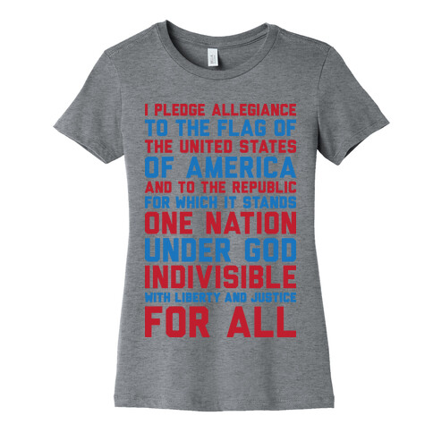 Pledge Of Allegiance  Womens T-Shirt