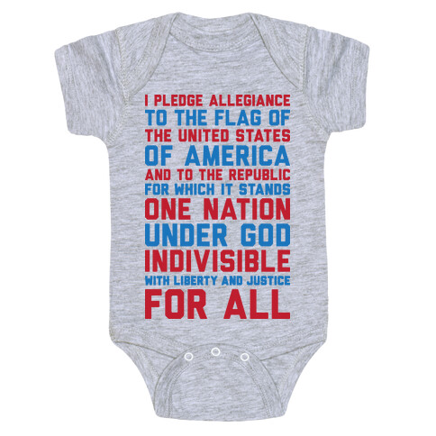 Pledge Of Allegiance  Baby One-Piece