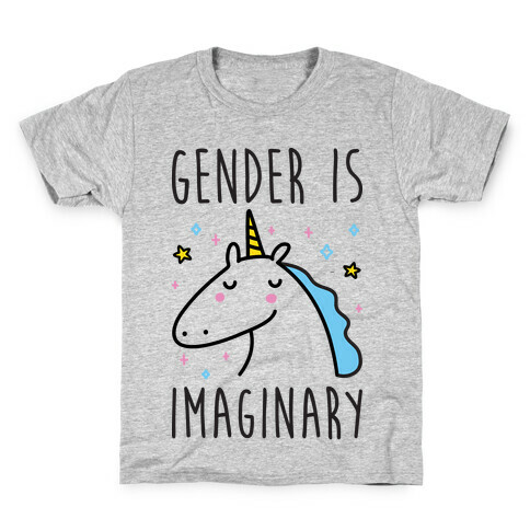 Gender Is Imaginary Unicorn Kids T-Shirt