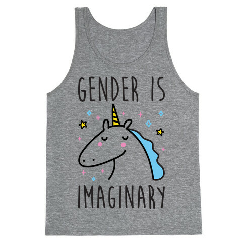 Gender Is Imaginary Unicorn Tank Top