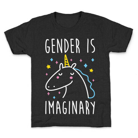 Gender Is Imaginary Unicorn Kids T-Shirt
