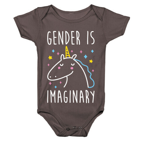 Gender Is Imaginary Unicorn Baby One-Piece