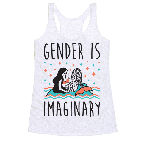 Gender Is Imaginary Mermaid Racerback Tank Top