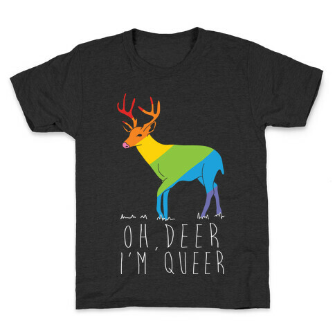 Oh Deer I'm Queer Kids T-Shirt