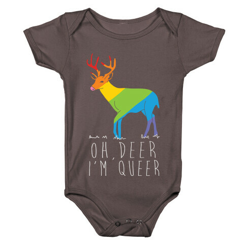Oh Deer I'm Queer Baby One-Piece