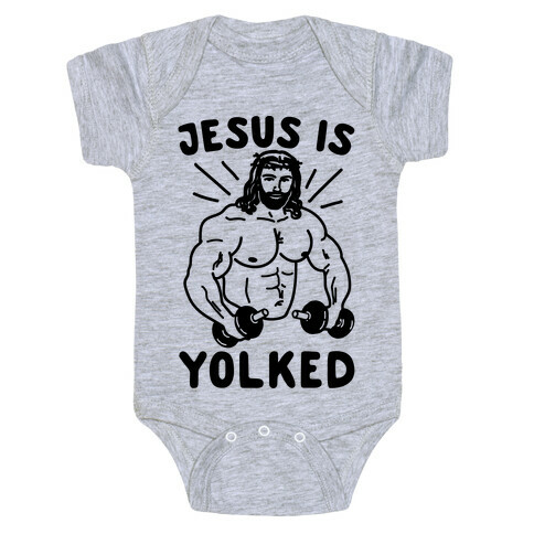 Jesus Is Yolked  Baby One-Piece