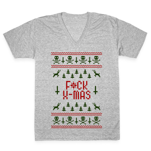 F*ck Xmas V-Neck Tee Shirt