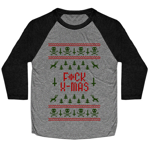 F*ck Xmas Baseball Tee