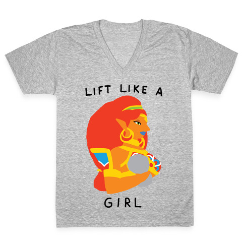 Lift Like A Girl V-Neck Tee Shirt