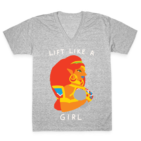 Lift Like A Girl V-Neck Tee Shirt