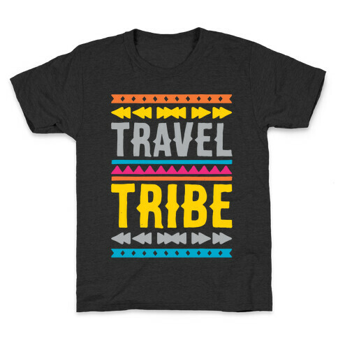 Travel Tribe White Print Kids T-Shirt