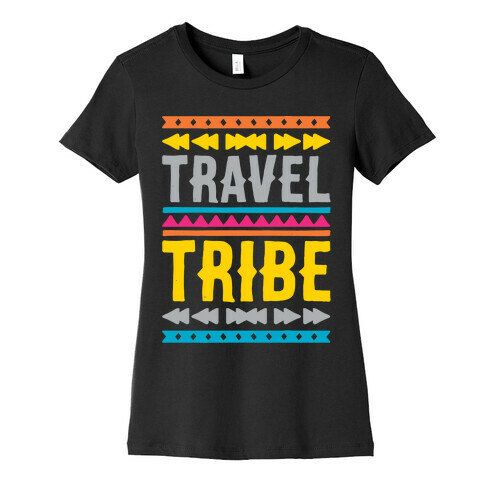 Travel Tribe White Print Womens T-Shirt