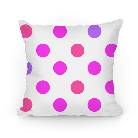 Big Polka Dot Pillow (pink) Pillow