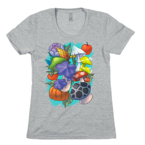 Hylian Shrooms and Veggies Womens T-Shirt