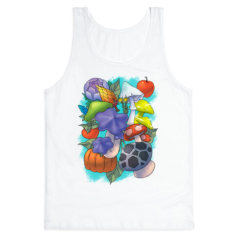 Hylian Shrooms and Veggies Tank Top