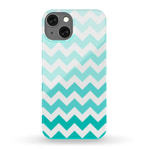 Teal Chevron Phone Case Phone Case