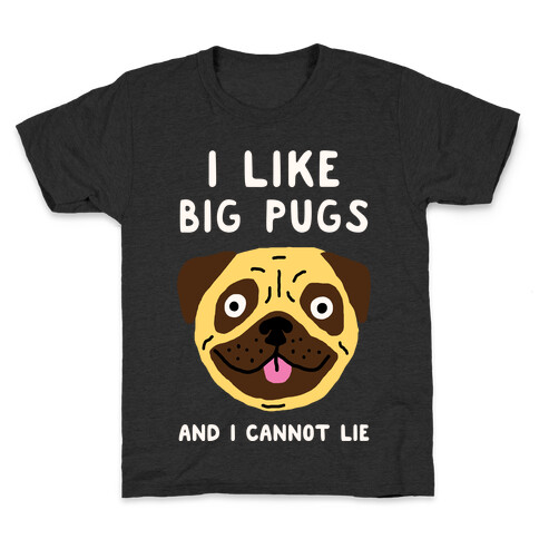 I Like Big Pugs And I Cannot Lie Kids T-Shirt